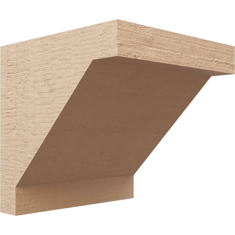 Ekena Millwork 11 inchw x 11 inchd x 11 inchh Series 1 Wide Burlington Rough Cedar Woodgrain TimberThane Corbel, Primed Tan, Size: 11 inch W x 11 inch