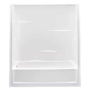 Everyday 60 in. L x 30 in. W x 72 in. H Rectangular Tub/ Shower Combo Unit in White