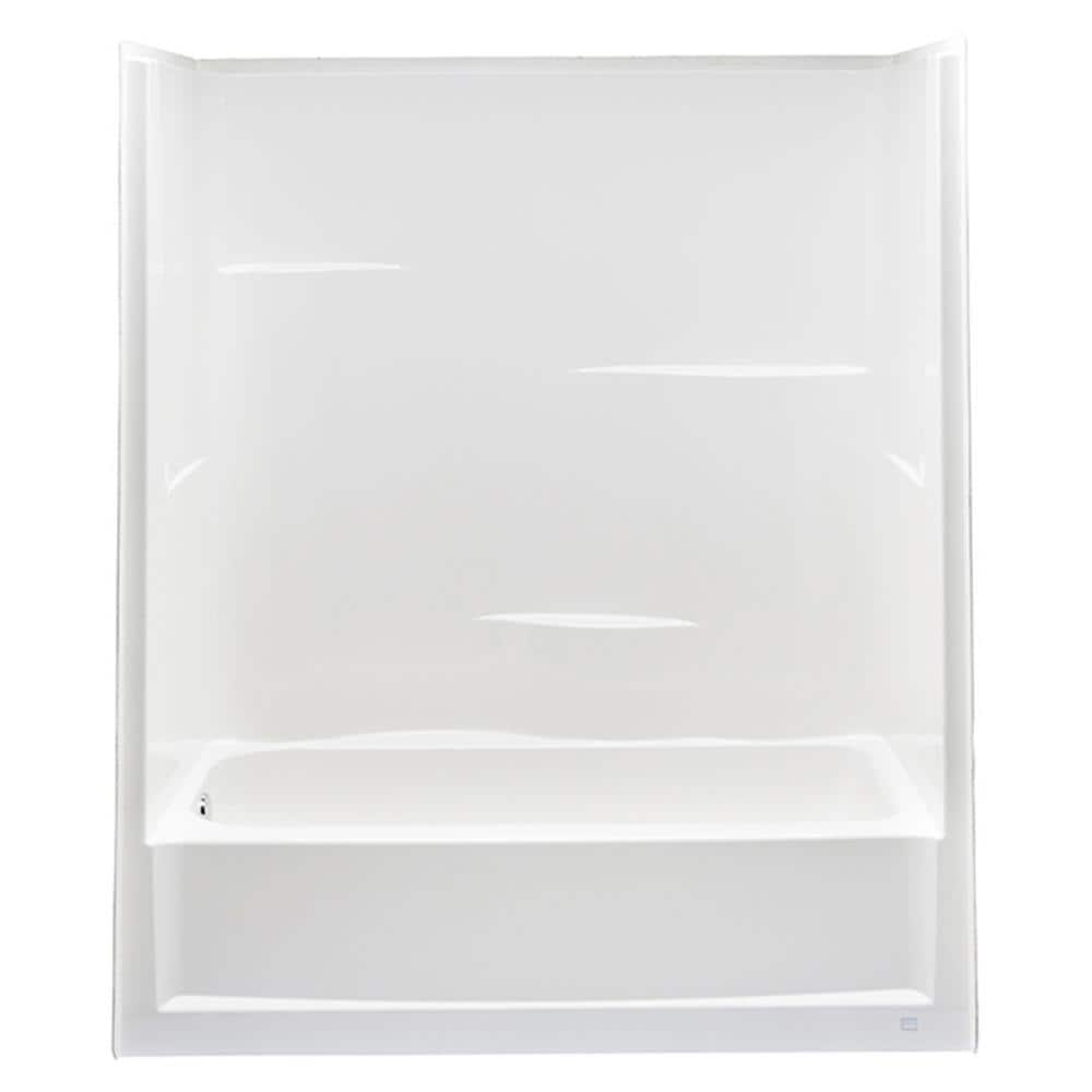 Everyday Acrylx 60 in. x 30 in. x 72 in. Rectangular Tub Shower Combo Unit 