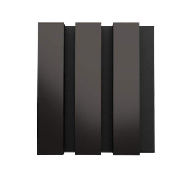 4.6 in. x 4.7 in. x 0.875 in. Matte Black Square Edge MDF Decorative Acoustic Wall Panel (Sample/0.15 sq. ft.)