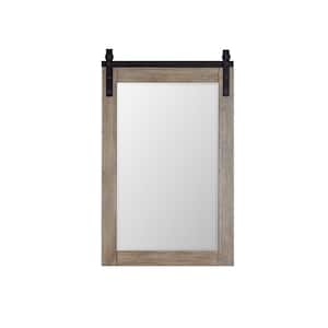 Cortes 24 in. W x 39.4 in. H Rectangular Framed Wall Bathroom Vanity Mirror in Grey