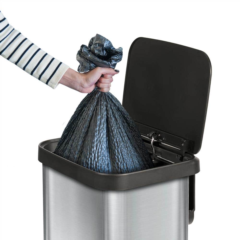 Stainless Steel 20 Gallon Fingerprint Resistant Kitchen Trash Can