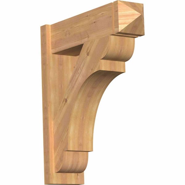 Ekena Millwork 8 in. x 30 in. x 26 in. Olympic Arts and Crafts Smooth Western Red Cedar Outlooker