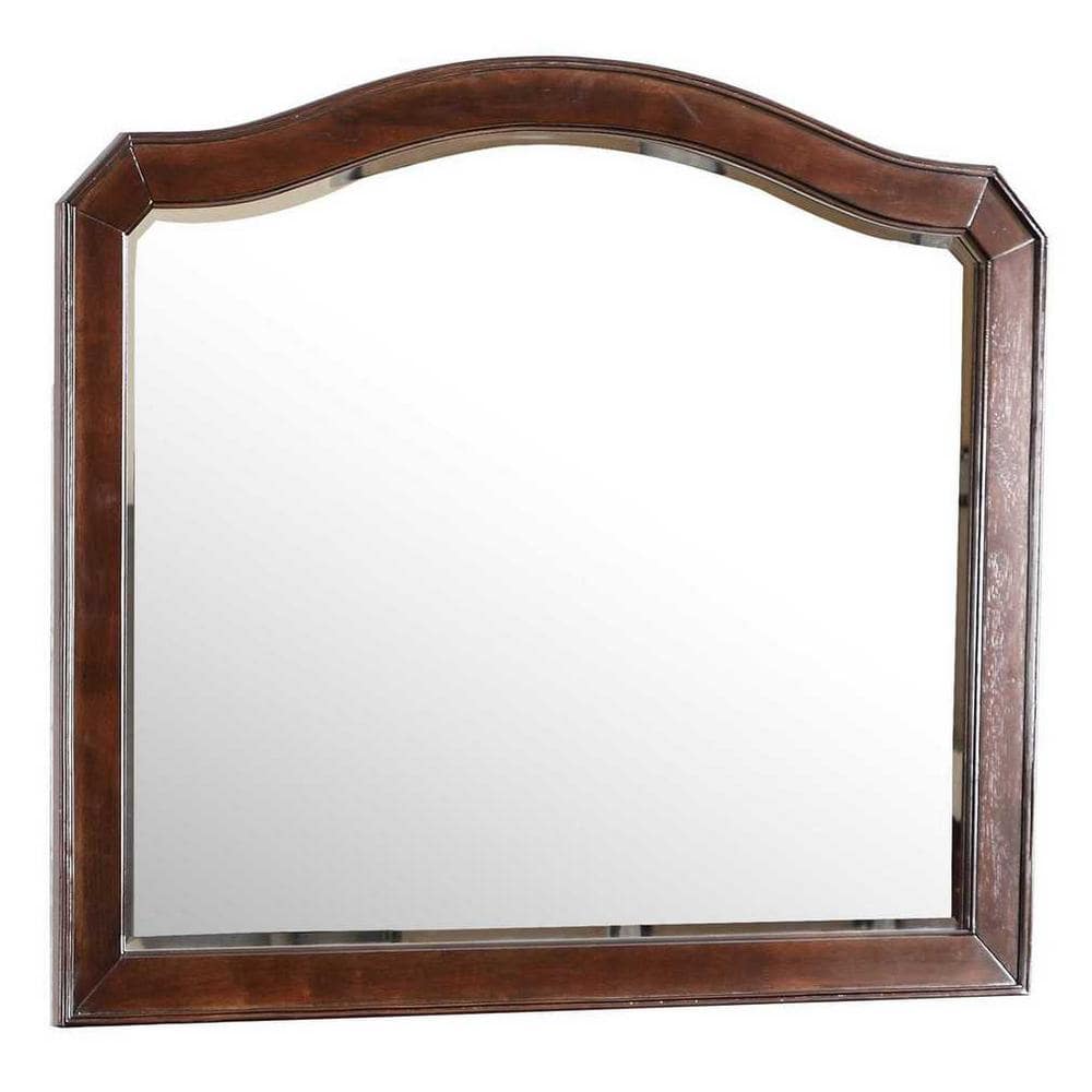 Triton 42" x 36" Arch Wood Framed Dresser Mirror