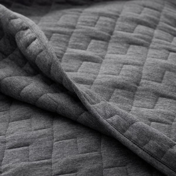 Air Layer Gray Full/Queen Cotton Blend Quilt
