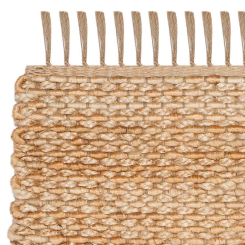 Natural Jute Hand-Woven 2'6" x 6' Runner Rug