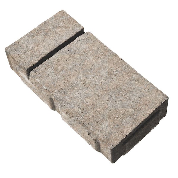 Valestone Hardscapes Domino 11.75 in. x 6 in. x 2.25 in. Country Blend Brown/Gray Concrete Paver