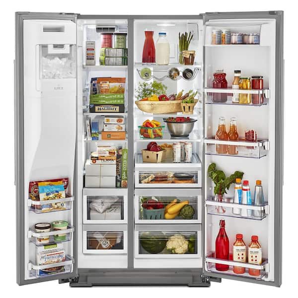 https://images.thdstatic.com/productImages/1907af70-015b-4e69-8715-5f9a65299baa/svn/stainless-steel-with-printshield-finish-kitchenaid-side-by-side-refrigerators-krsf705hps-40_600.jpg