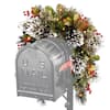 National Tree Company 36 in. Wintry Pine Mailbox Swag with Battery ...