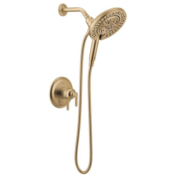 Bonacci Gold In2ition 1-Handle Shower Trim in Lumicoat Champagne Bronze (Valve Not Included)