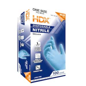 Blue 3.5 mil Disposable Nitrile 1-Size Fits Most (100-Count)