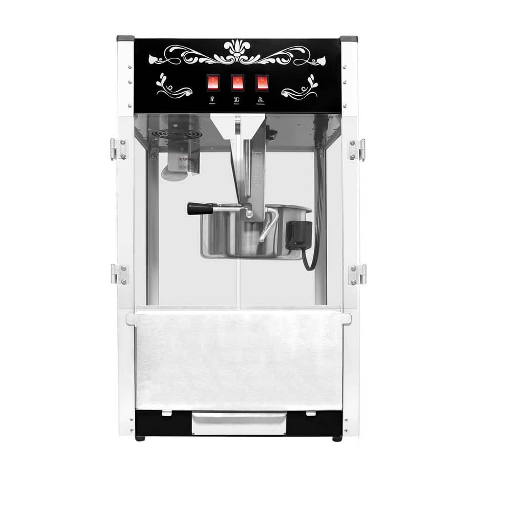 1440 W 16 oz. Black Popcorn Machine w/Scoop, Oil Spoon and 3 Popcorn Cups Countertop Popcorn Maker for 80 Cups per Batch price history on PriceWatchPro