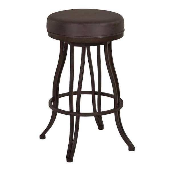 Armen Living Ventura 26 in. Brown Bar Stool