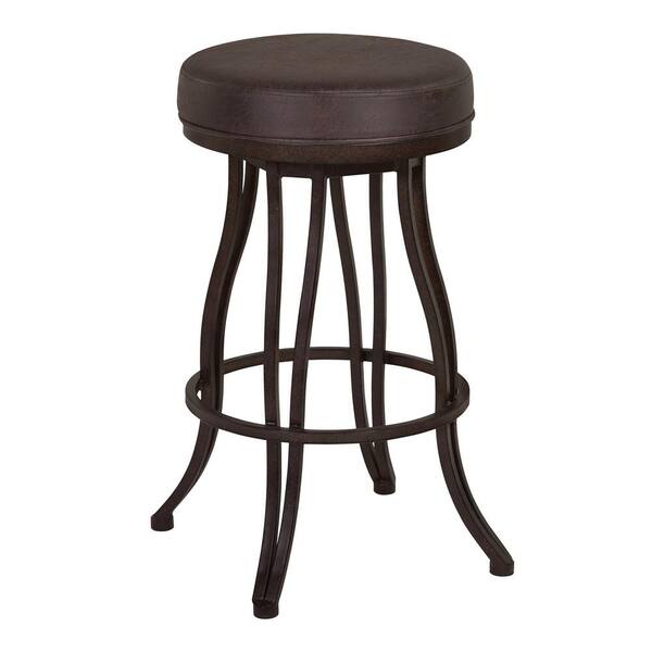 Armen Living Ventura 30 in. Brown Bar Stool