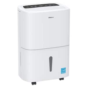 120 pt. 6,000 sq. ft. Dehumidifier in White with Quietly Remove Moisture, Auto Defrost, Dry Clothes Function, Timer