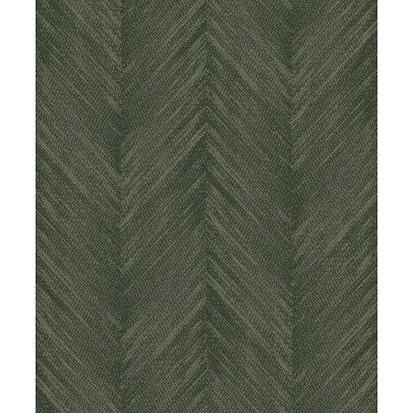 Seabrook Designs Juniper Otto Chevron Unpasted Paper Nonwoven Wallpaper Roll 57.5 sq. ft.