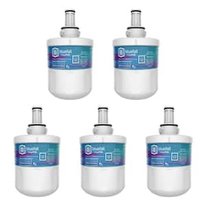 5 Compatible Refrigerator Water Filters Fits Samsung DA29-00003G (Value Pack)