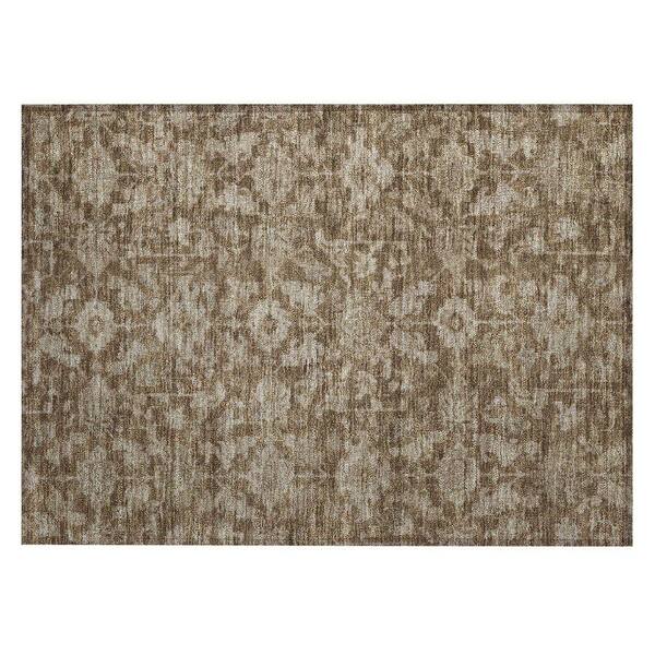 Chantille Machine Washable Indoor/Outdoor Abstract ACN2358 Brown 2 ft. x 3 ft. Accent Rug