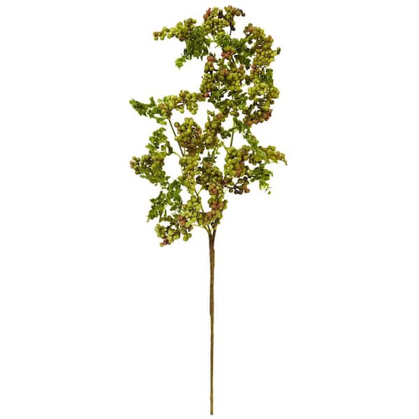 Nearly Natural Indoor 25 in. Berry Spray Artificial Flower (Set of 6)
