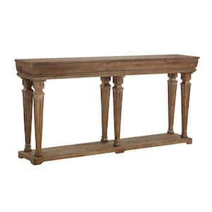 Granger 72 in. Distressed Pine Standard Rectangle Wood Console Table