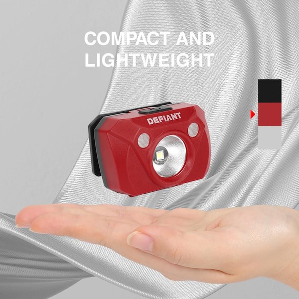 Defiant 3-Pack 250lm Headlight-3 x 3AAA Battery 91670 - The Home Depot