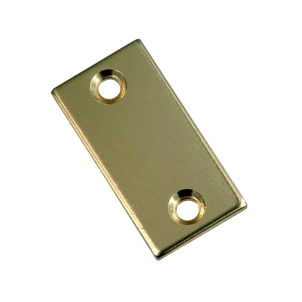 First Watch Security 1-1/8 in. x 2-1/4 in. Polished Brass Latch Bolt Filler Plate