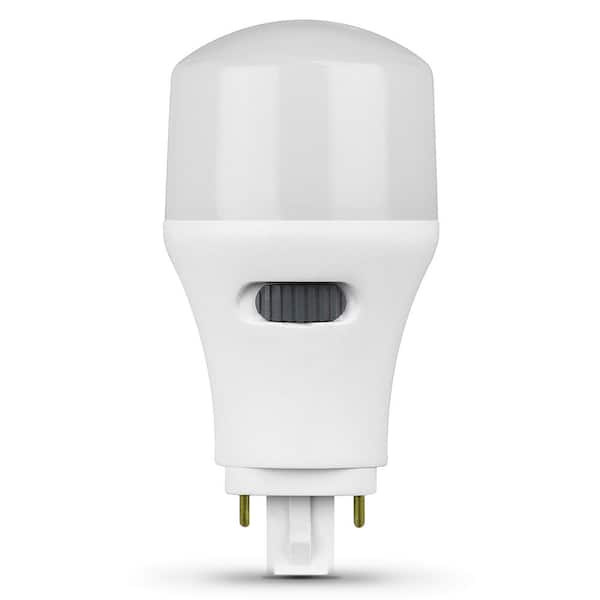 Feit Electric 13W/18W/26W Equivalent PL Vertical 4-Pin Universal Base G24Q/GX24Q-1/-2/-3 CCT Select(2700K/3500K/4100K)LED Light Bulb