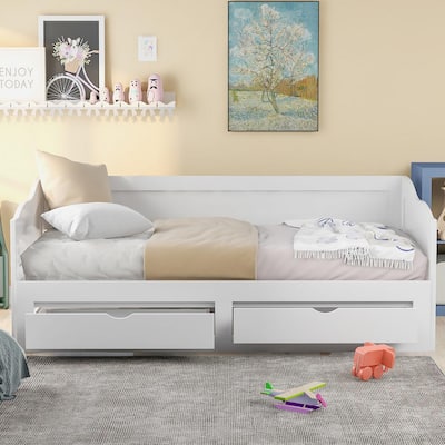 Alaterre Furniture Jasper Espresso Twin to King Extending Day Bed with  Storage Drawers AJJP10P0 - The Home Depot