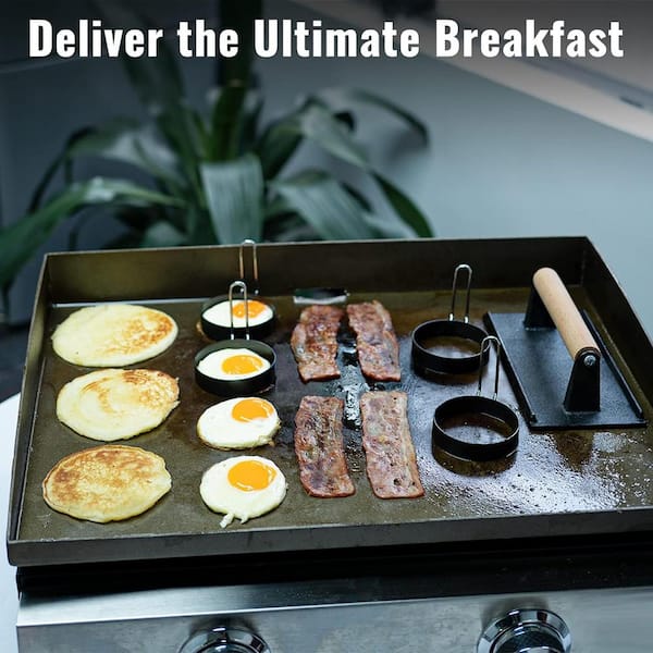 Griddle Accessories Kit for Blackstone 6-Pieces Griddle Set with Pancake Batter Dispenser and Egg Rings