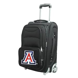 NCAA Arizona 21 in. Black Carry-On Rolling Softside Suitcase
