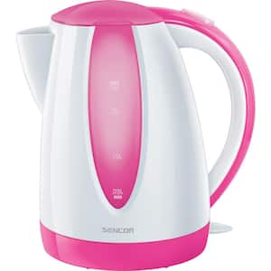 7.6-Cup Cordless Pink Electric Kettle with Automatic Shut Off
