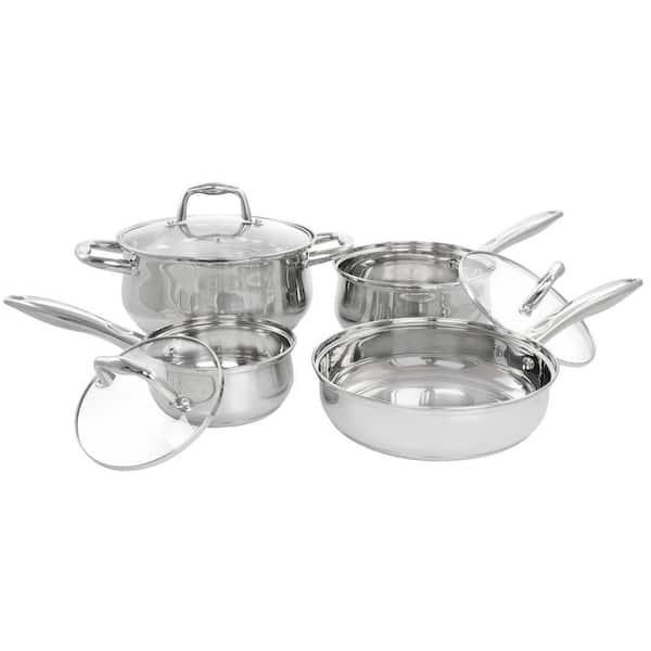 Gibson Oster Rametto Cookware Set, Silver