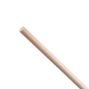 Birch Round Dowel - 36 in. x 0.375 in. - Sanded and Ready for Finishing - Versatile Wooden Rod for DIY Home Projects