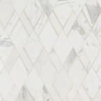 Ivy Hill Tile Mehko Calacatta 11.81 in. x 14.96 in. Polished Marble and ...