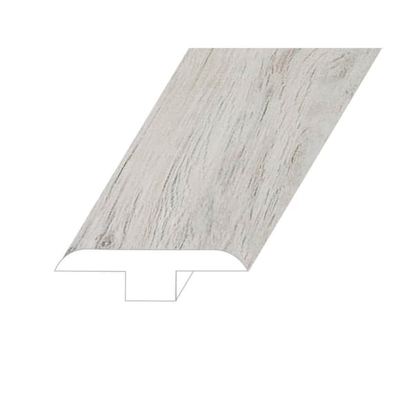 Montserrat Manifesto Argent Dove 0.5 in. Thick x 1.8 in. Wide x 94.5 in. Length Vinyl T-Molding