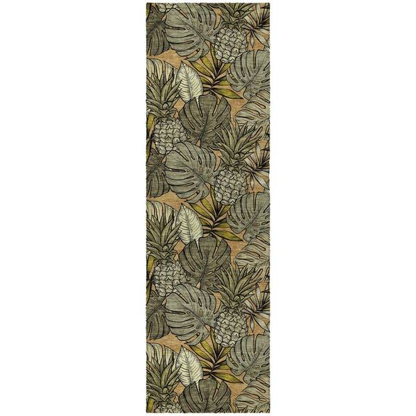 Dream Shag Premium Machine Washable Abstract ADS206 Baja 2 ft. x 7 ft. Runner Rug