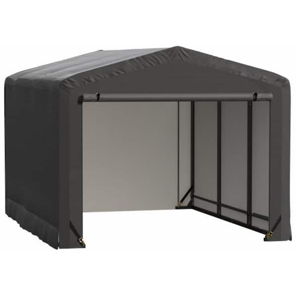 Sheltertube 10 ft. x 14 ft. x 8 ft. Storage Garage in Gray