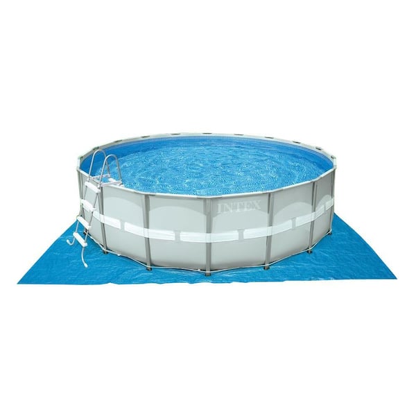 Intex 16 ft. x 48 in. Deep Metal Frame Round Above Ground Pool Set with Sand Filter Pump
