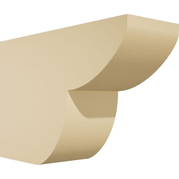 Ekena Millwork Standard Crestline 4 in. W x 8 in. H x 12 in. D Signature Urethane Rafter Tail Outlooker