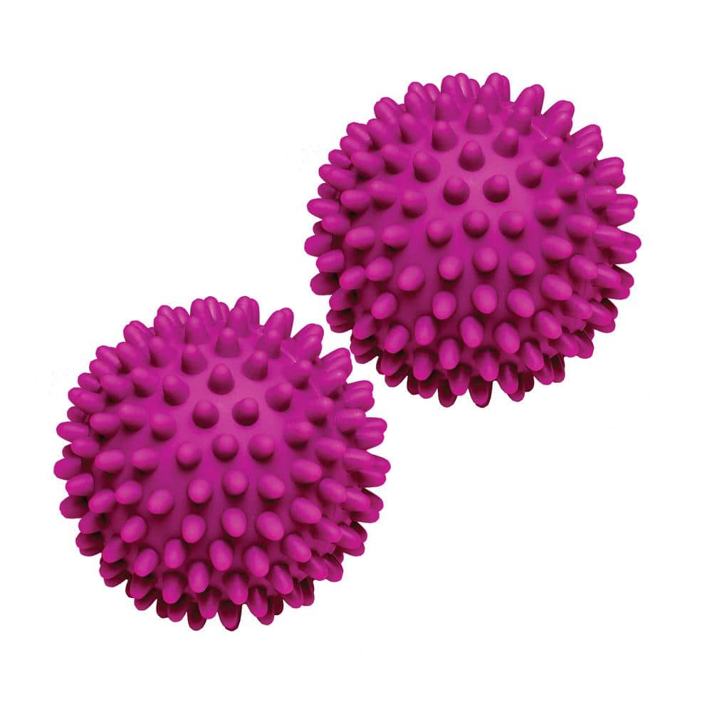 White Hypoallergenic Plastic Dryer Balls, 2.5-inch, 2-Pack