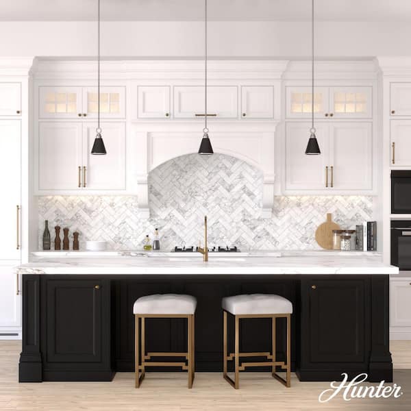 Hunter Klein 1-Light Brushed Nickel Island Mini Pendant