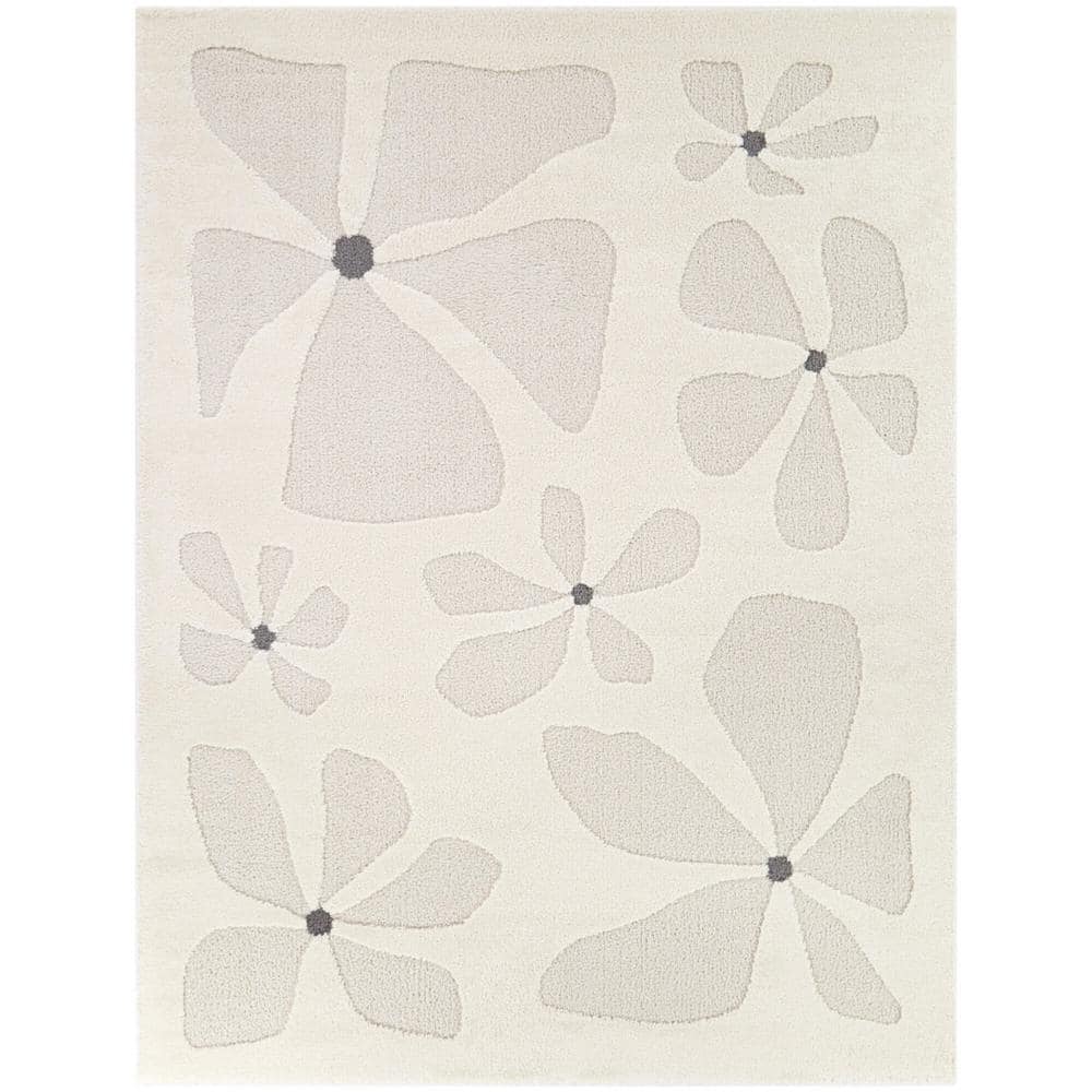 Gabriela Cream 5 ft. x 7 ft. Floral Area Rug price history on PriceWatchPro