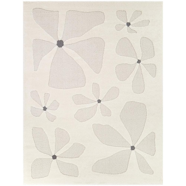Gabriela Cream 8 ft. x 10 ft. Floral Area Rug