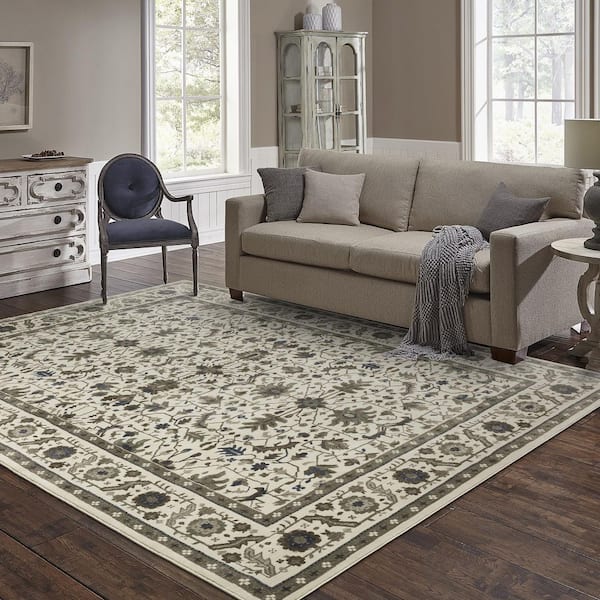 Richland Light Beige 8 ft. 10 in. x 12 ft. 10 in. Polypropylene Indoor Area Rug