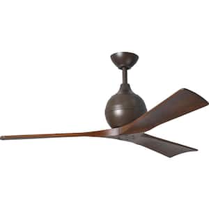 Irene 52 in. Indoor/Outdoor Textured Bronze Ceiling Fan with Remote Control and Wall Control