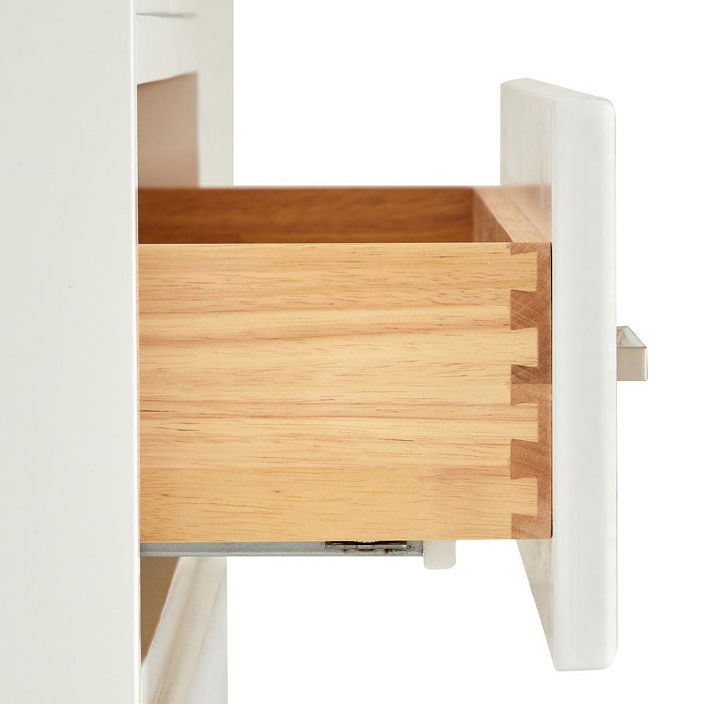 Stafford White Solid Wood Single Sink Freestanding Vanity with Quartz Top