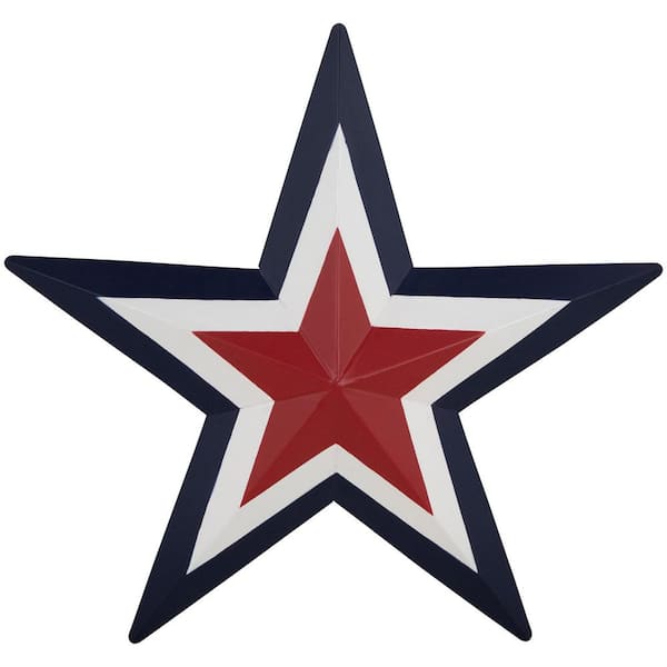 Americana Star Metal Wall Decoration-15 in.