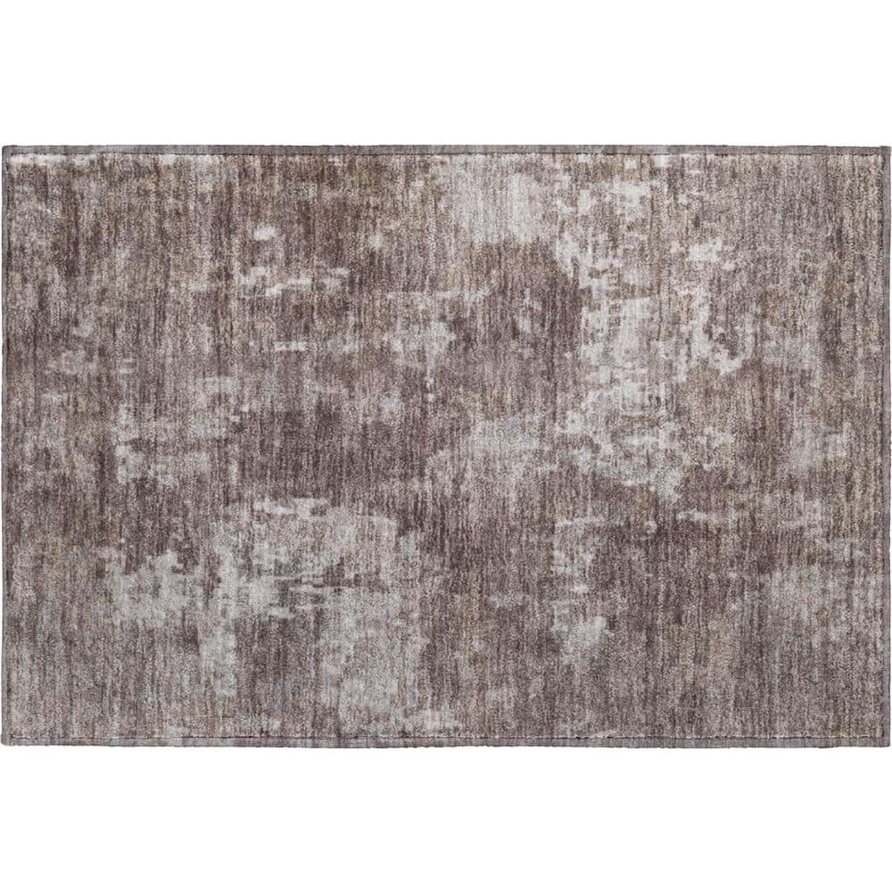 Mayfield Premium Machine Washable Abstract AMF2361 Brown 3 ft. x 4 ft. Area Rug price history on PriceWatchPro