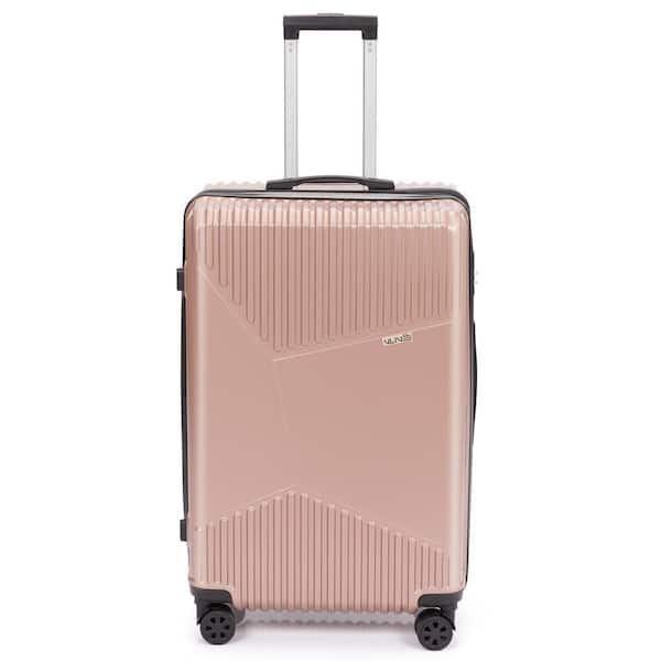VLIVE 3 Pieces Luggage Set for Women, Expandable Luggage Set with TSA Lock,  Suitcase with Wheel Set (Rose Gold)