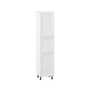 Alton Painted 18 in. W x 84.5 in. H x 24 in. D in White Shaker Assembled Pantry Kitchen Cabinet with 4 Shelves ()